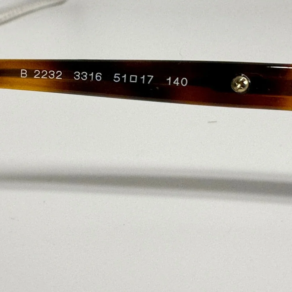 Burberry B 2232 3316 Dark Havana Tortoise Cat Eye Eyeglass Frame Italy 51-17-140